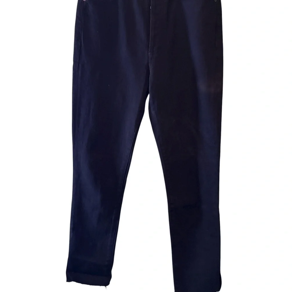 Citizens Of Humanity Black Ankle Jeans Raw Hem 5 Pockets - Picture 2 of 7